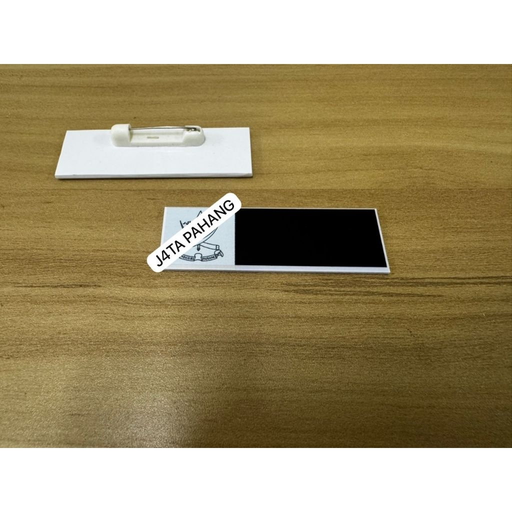 NAME TAG NEGERI PAHANG / J4T4 NEGERI PAHANG LOGO/ J4TA PAHANG ป้ายชื่อแผ่นโกสน / พร้อมหมุดสีขาว