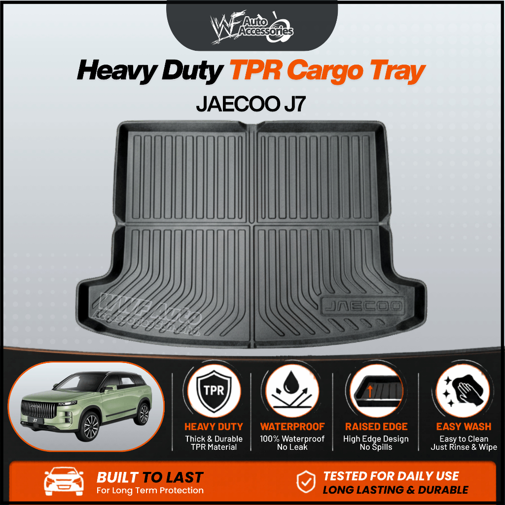 JAECOO J7 / Jaecoo j7 CKD ด้านหลังถาดบูตสินค้าซับกันลื่นกันน้ํา