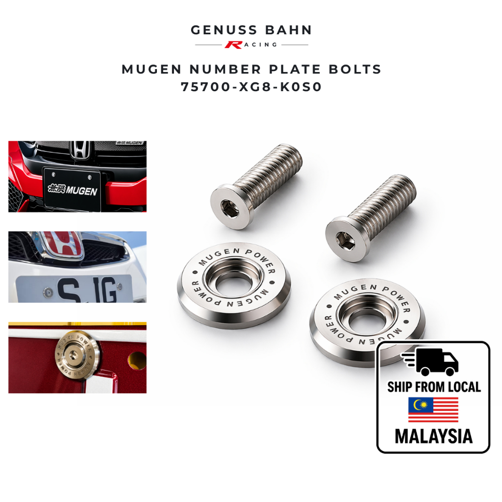 MUGEN น็อตจํานวนสําหรับ HONDA CIVIC TYPE R FL5 ญี่ปุ่น 75700-XG8-K0S0