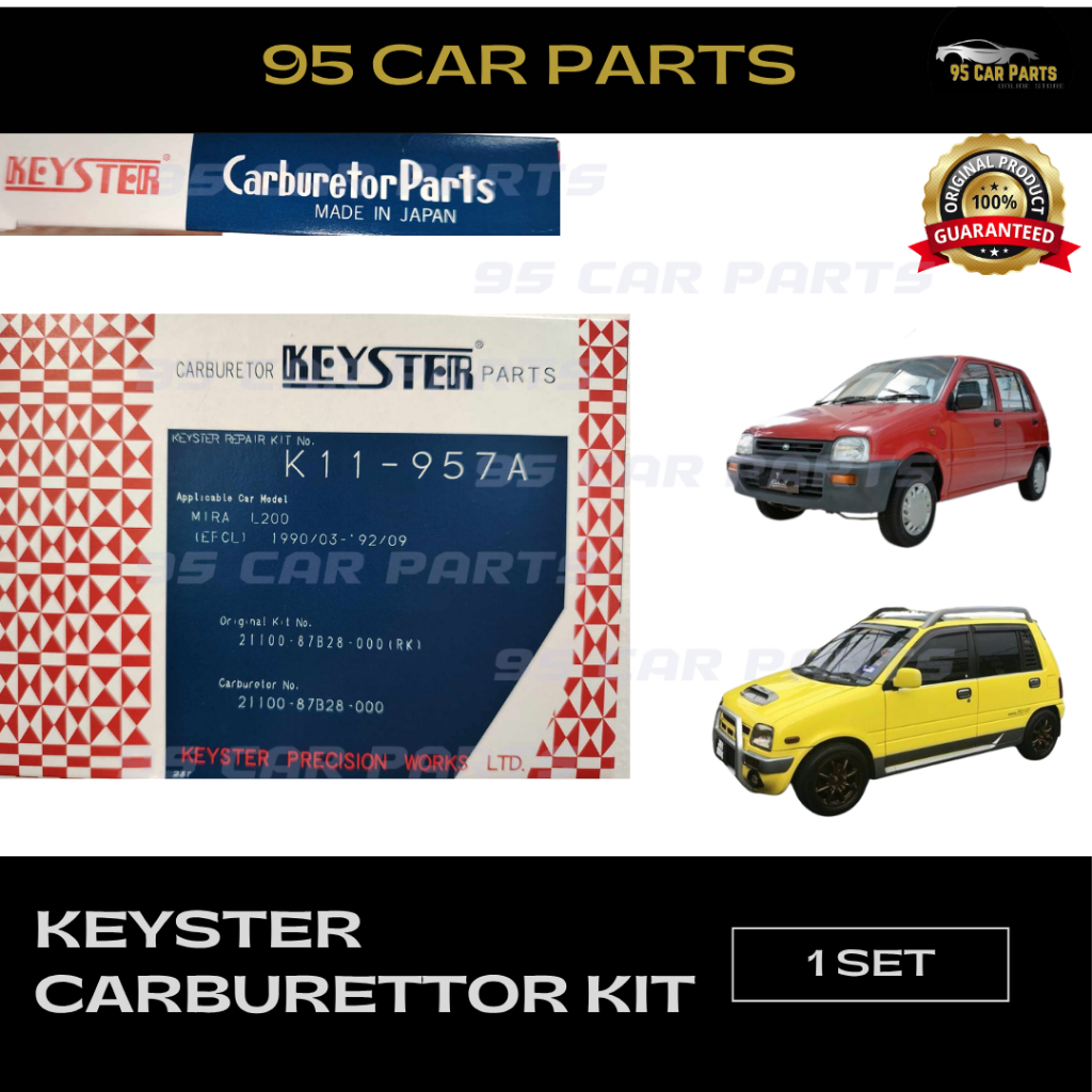ชุดซ่อมคาร์บูเรเตอร์ Keyster Perodua Kancil 660 / 850 EF CL K11-956A / K11-957A