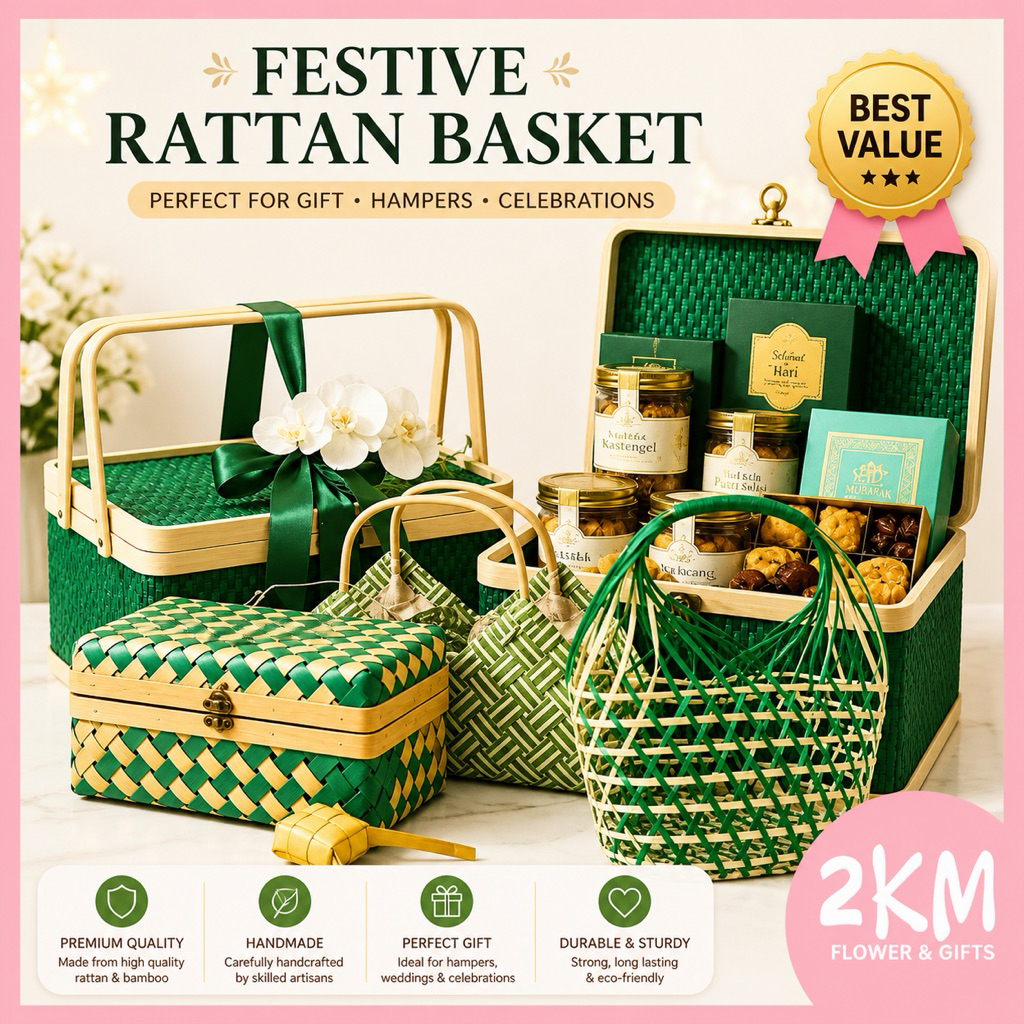 FESTIVE BASKET Flower Box Surprise Delivery Box Box Box Love Shape Box Love Flower Florist Box Kotak