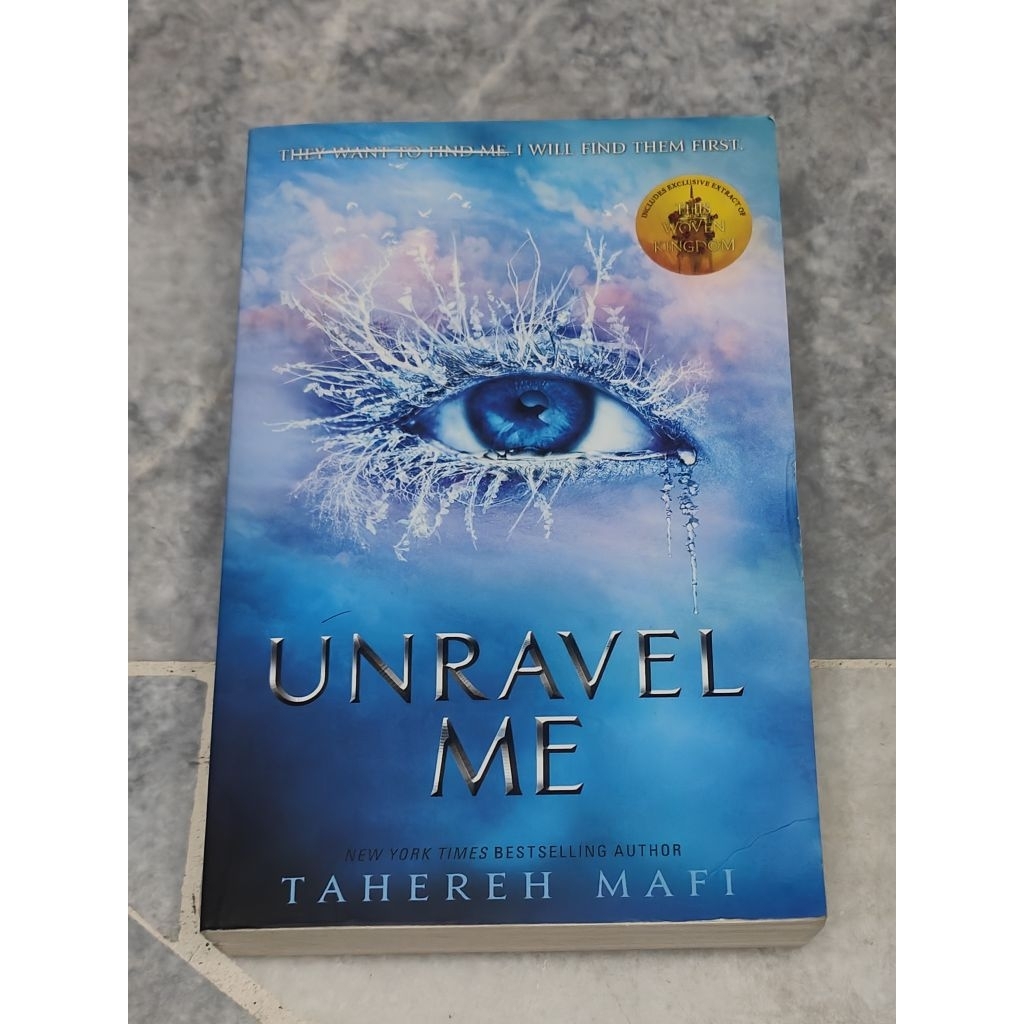 Unravel Me **โปรดอ่านคําอธิบายสินค้าก่อนซื้อ** Tahereh Mafi Harper