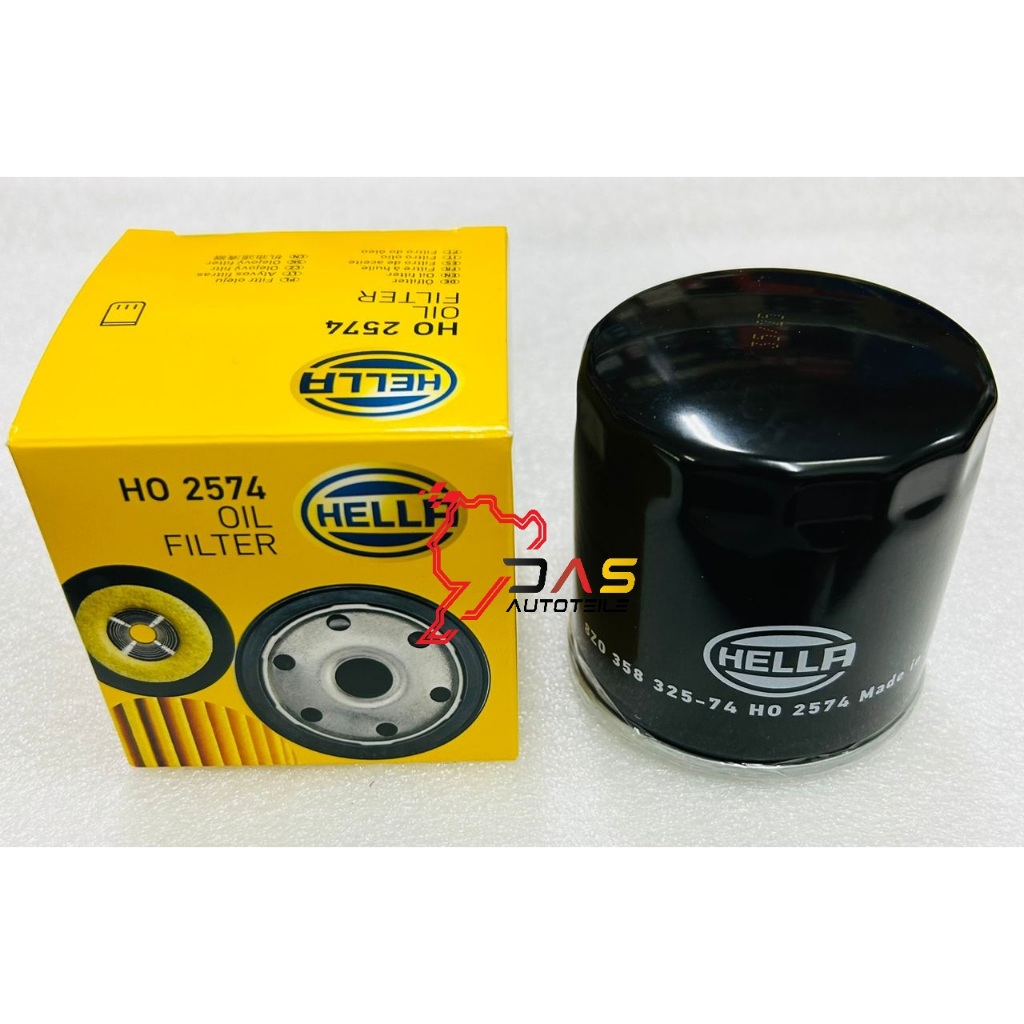 กรองน้ํามันเครื่อง Hella Germany Audi Volkswagen 04E115561H, 04E 115 561H, 04E115561AC, 04E 115 561A