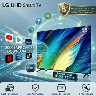 [FAST DELIVERY] LGUHD 4K Smart TV (32“-65") Voice-controlled Android smart TV Built-in DVBT2 8-year local warranty