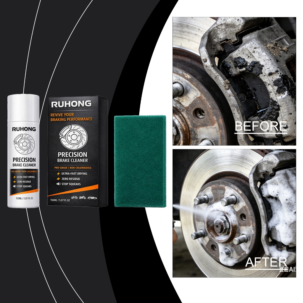 RUHONG Precision Brake Cleaner Pembersih cakera brek Brake Cleaner Fast-drying Brake Disc Cleane Mot