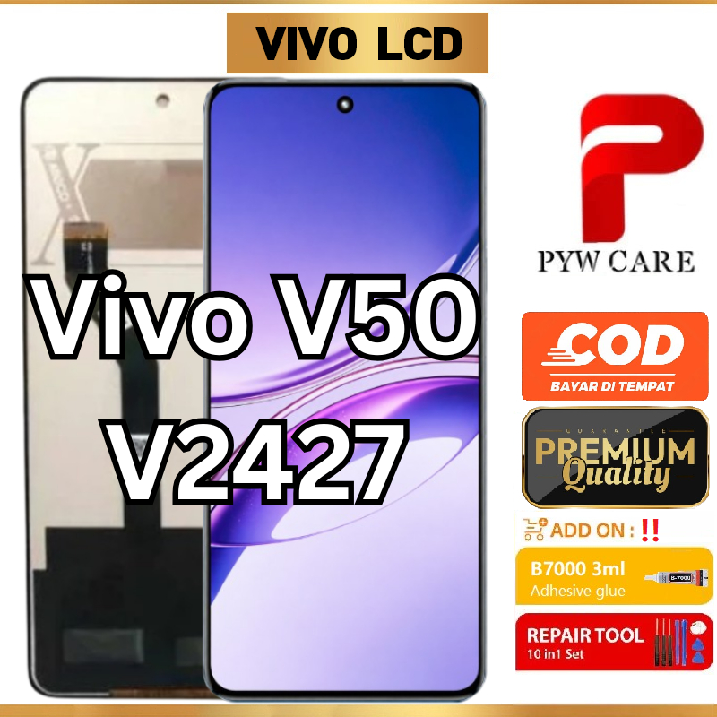 หน้าจอ LCD ที่รองรับสําหรับ Vivo V50 V2427 หน้าจอ TFT LCD