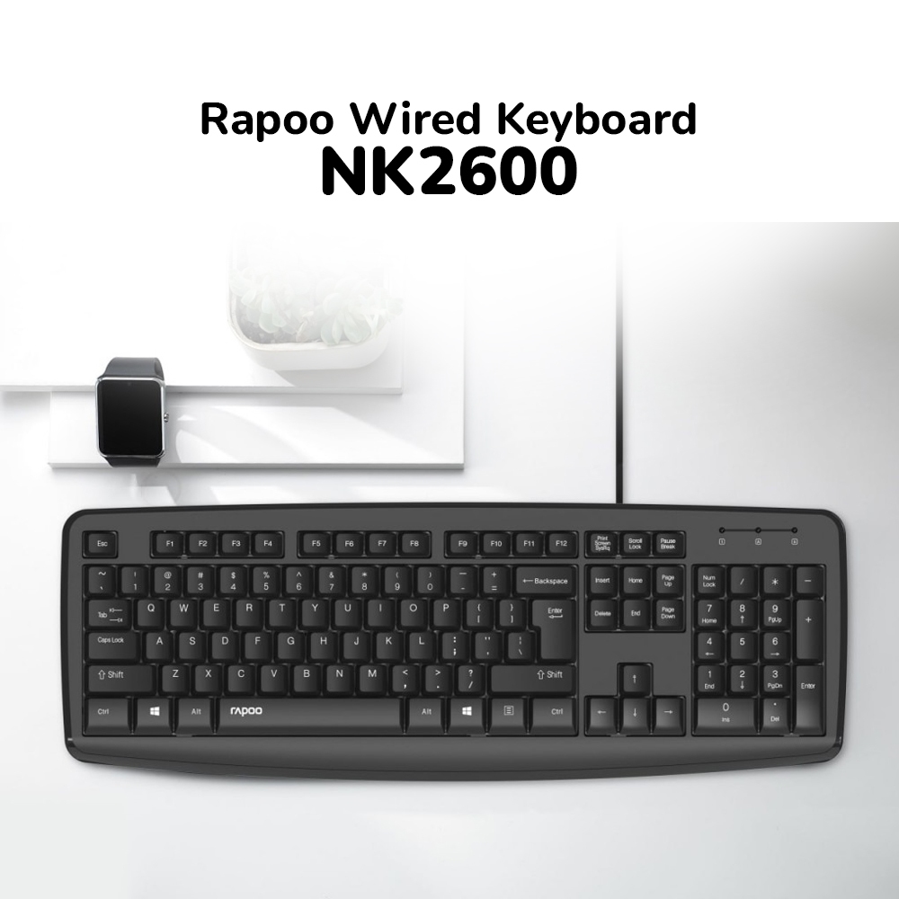 Rapoo NK2600 คีย์บอร์ดแบบมีสาย