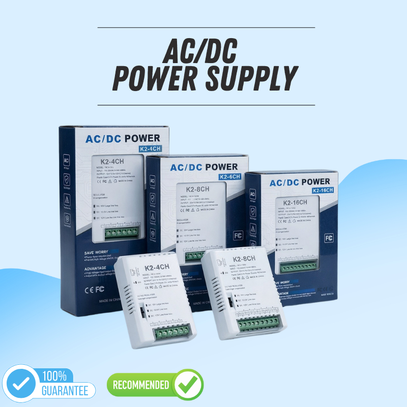 DAHUA กล้องวงจรปิด Analog POWER SUPPLY หลายช่อง 4CH 8CH 16CH AC/DC 12V เอาต์พุตปรับได้สําหรับกล้อง