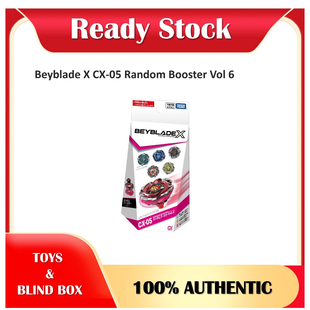 Beyblade X CX-05 สุ่มบูสเตอร์ Vol 6