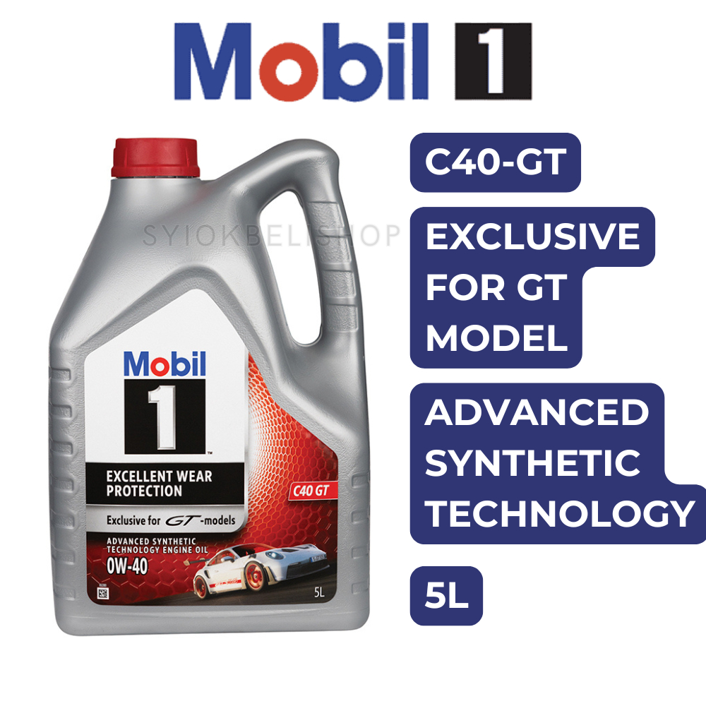 MOBIL 1 C40 GT 0W-40 พิเศษสําหรับ GT- รุ่น - 5L