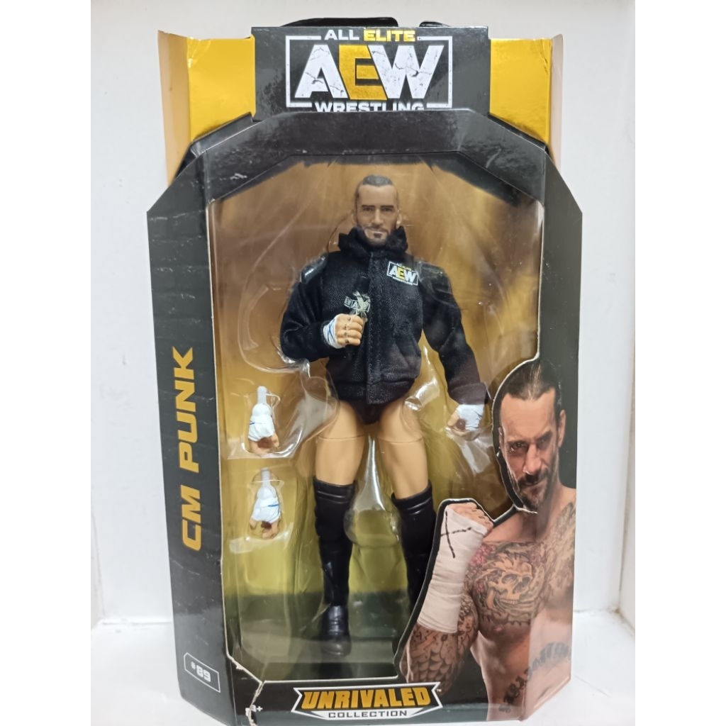 Jazwares AEW แอ็คชั่นมวยปล้ํา CM Punk Walmart สุดพิเศษ