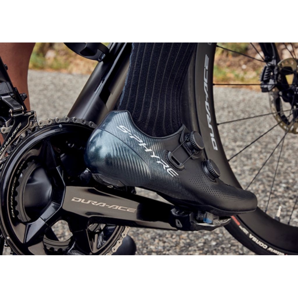 รองเท้า SHIMANO S-PHYRE SH-RC903 WIDE SPD-SL สีดํา