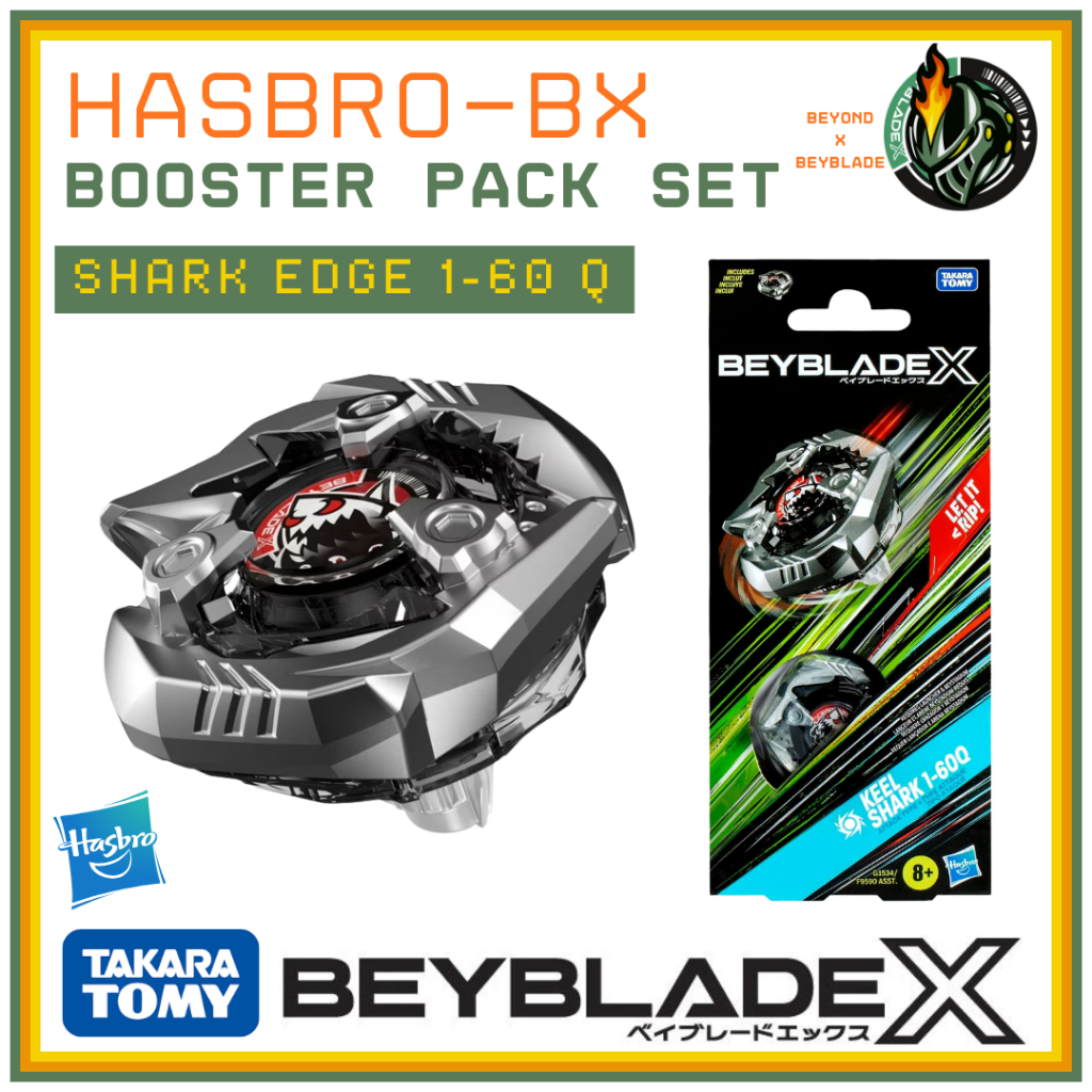 Takara Tomy Hashbro Beyblade X SharkEdge / Shark Edge 1-60 Q Booster Pack Set [BLACK SHARK EDGE!!]