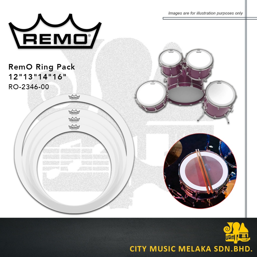 Remo Tone Control Rings Rem-O-Ring Pack 12-13-14-16, RO-2346-00