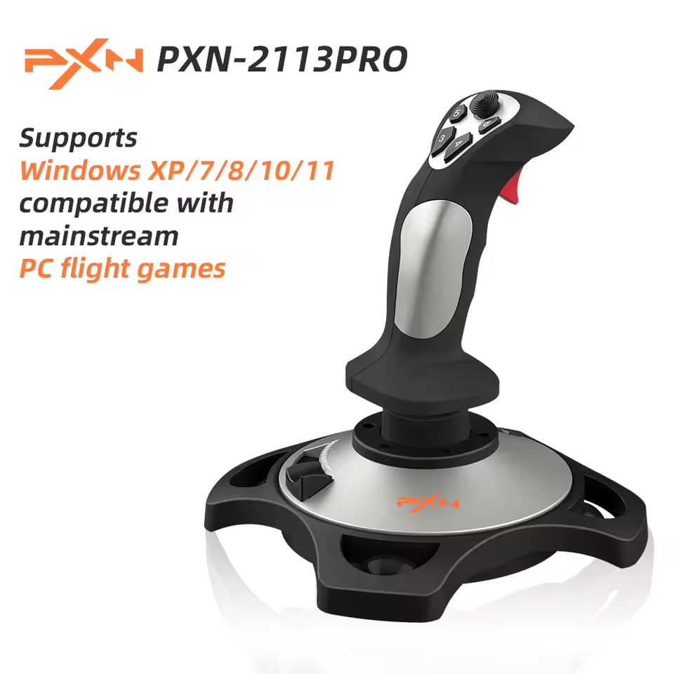 PXN 2113 Pro จอยสติ๊กเที่ยวบินจําลอง Gamepad Controller PC เที่ยวบินจําลอง Cockpit Stick สําหรับ PC/