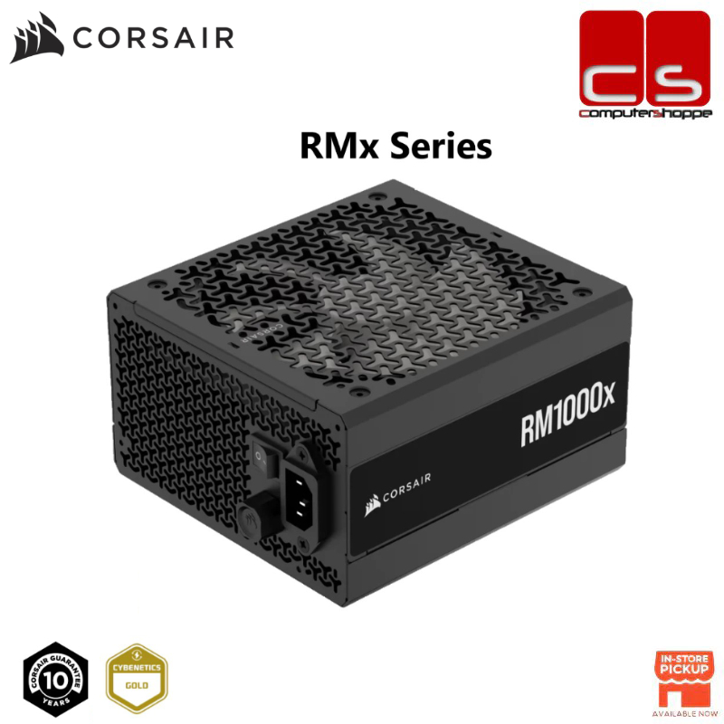 Corsair RMx Series Cybenetics Gold ATX3.1 PCIe5.1 แหล่งจ่ายไฟแบบโมดูลาร์เต็มรูปแบบ - RM850X / RM1000