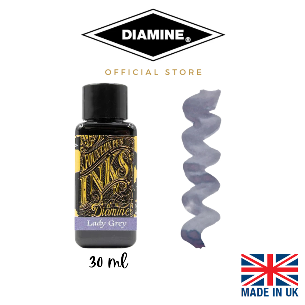 ปากกาหมึกซึม Diamine 30ml ขวด Ink Lady Grey