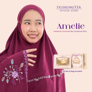 AMELIE by Telekung Tea | Telekung Sulam Premium + Gift Box