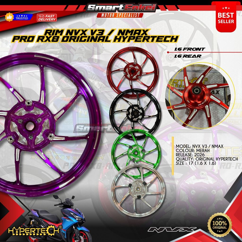 RIM NVX V3 / NMAX PRO RX8 HYPERTECH
