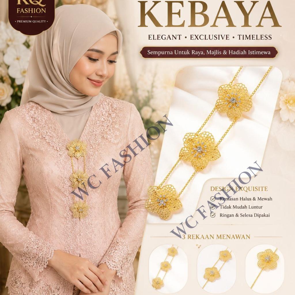 NW0014 Doh เข็มกลัด Kebaya โซ่ Kebaya ชุด Dokoh Pin Headscarf เข็มกลัดสร้อยคอ Hijab Pin