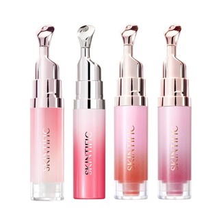 BUY1 FREE1|SKINTIFIC Vitamin C Brightening & Color & Hydrate Lip Gloss Lightweight Pink Lip Serum Tinted Lip Balm Makeup