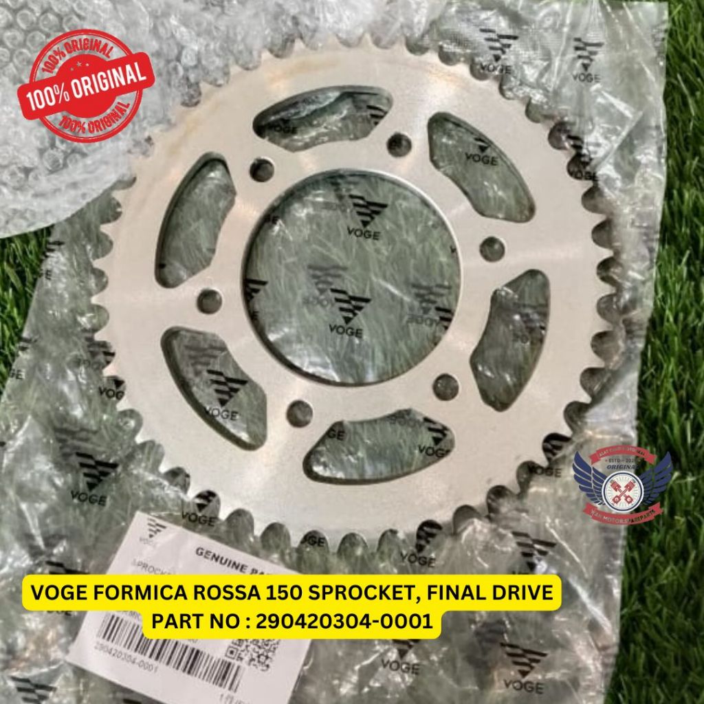 VOGE FORMICA ROSSA 150 SPROCKET, FINAL DRIVE PART NO : 290420304-0001