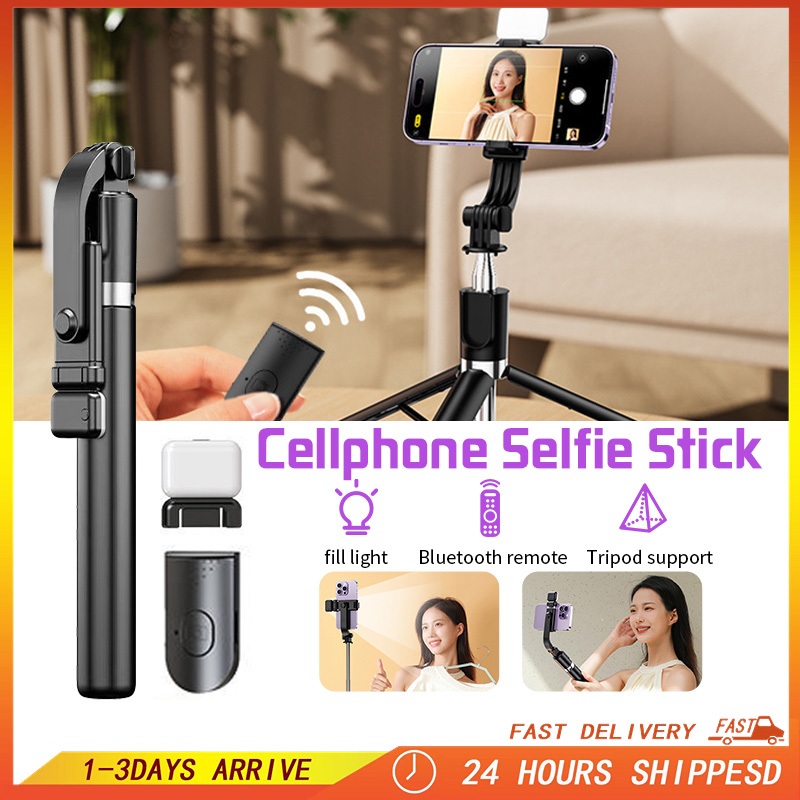 170 ซม.Selfie Stickขาตั้งกล้องผู้ถือโทรศัพท์มือถือMonopodบลูทูธชัตเตอร์ระยะไกลแบบพกพาขาตั้งกล้องสําห