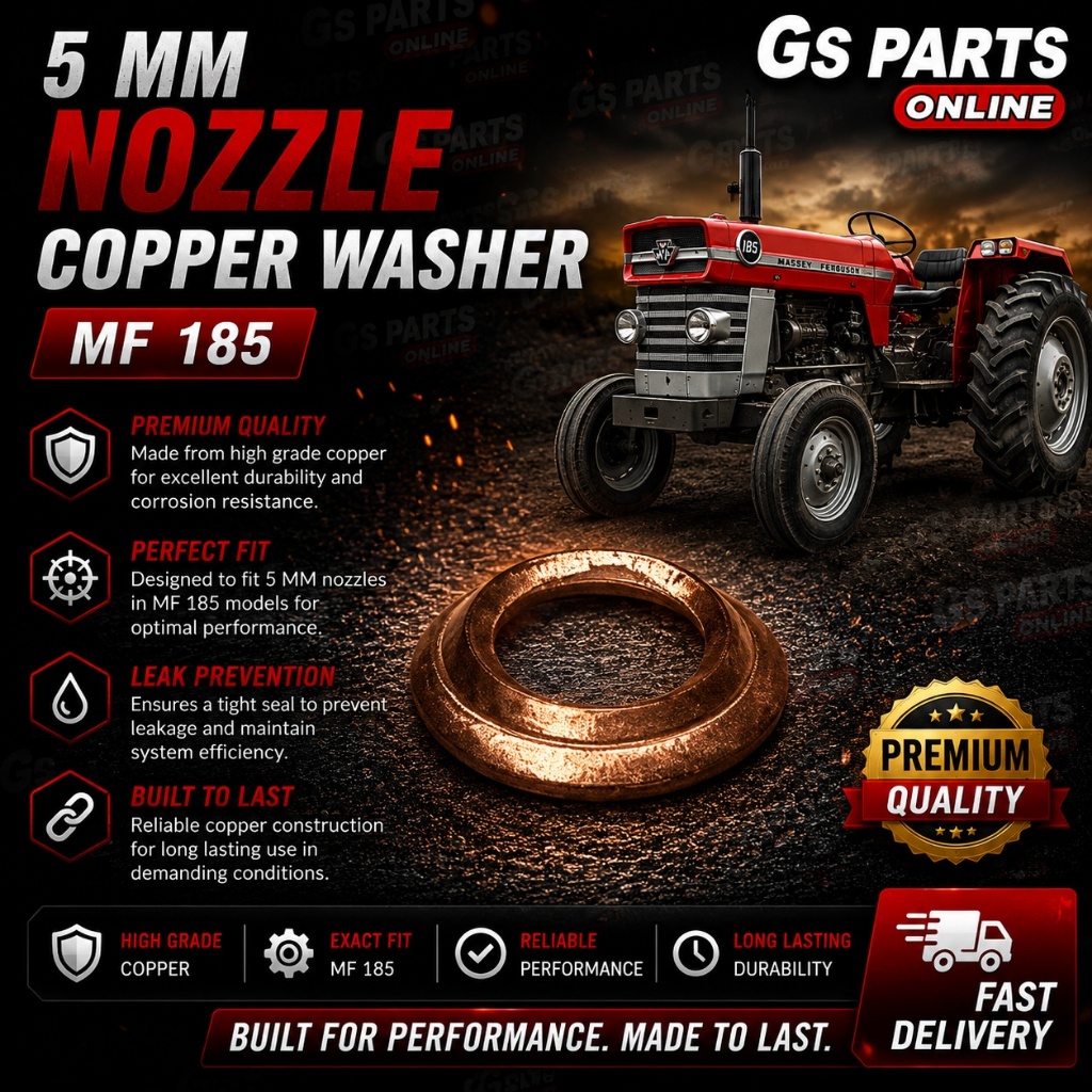 5 MM NOZZLE COPPER WASHER MF 185 GS PARTS