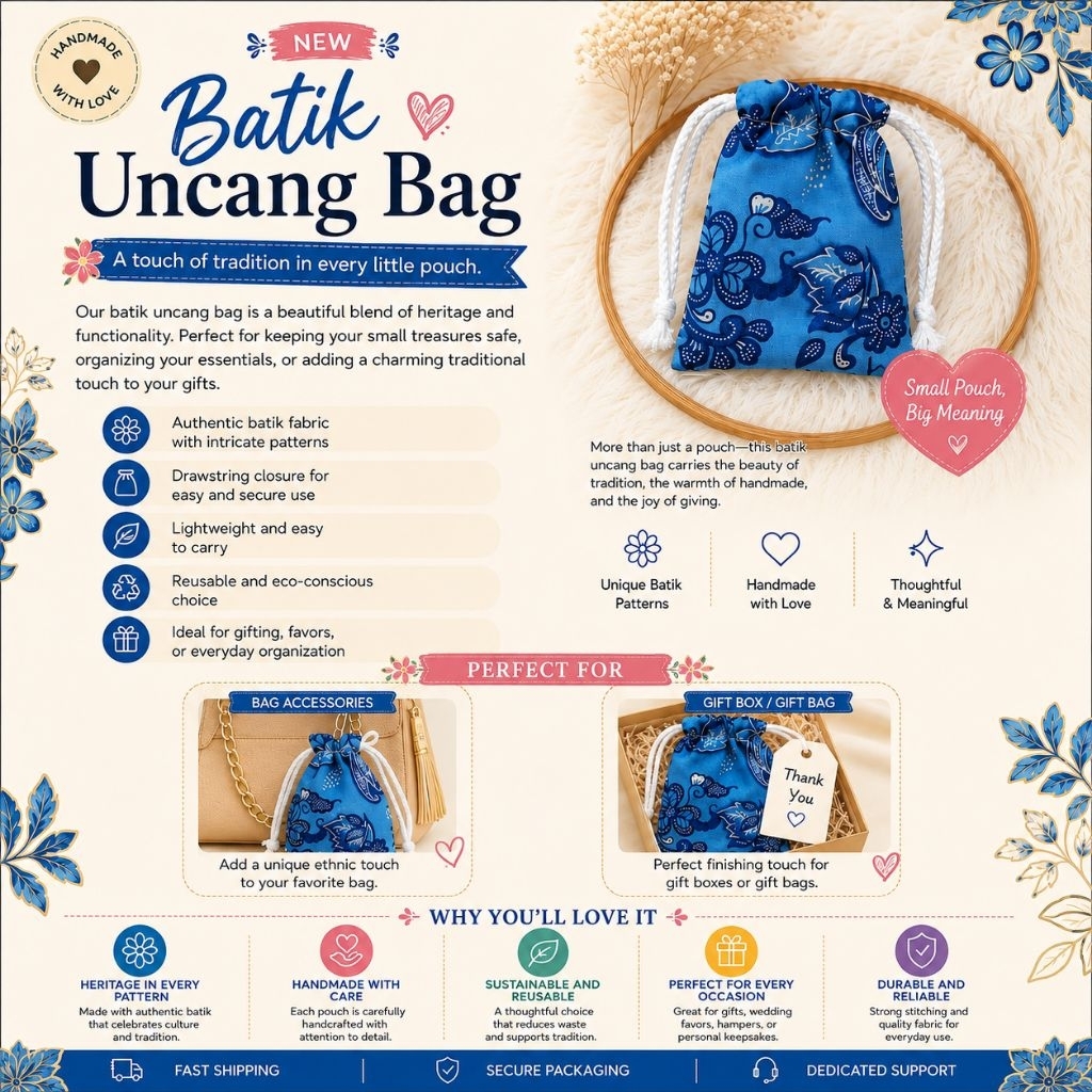 [DDD] BATIK MINI POUCH_HANDMADE IN