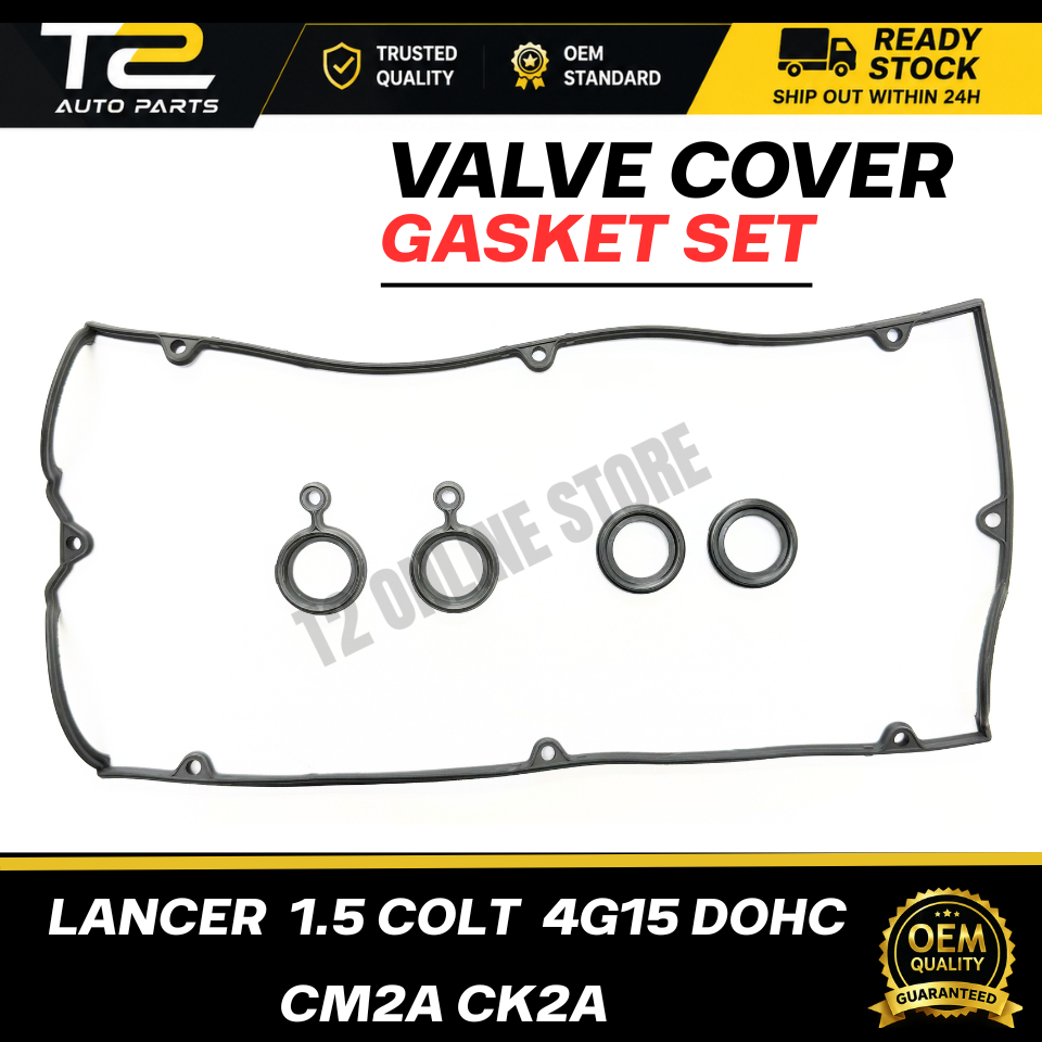 T2 ฝาครอบวาล์วชุดปะเก็น MITSUBISHI LANCER 1.5 COLT CM2A CK2A 4G15 DOHC MD312877