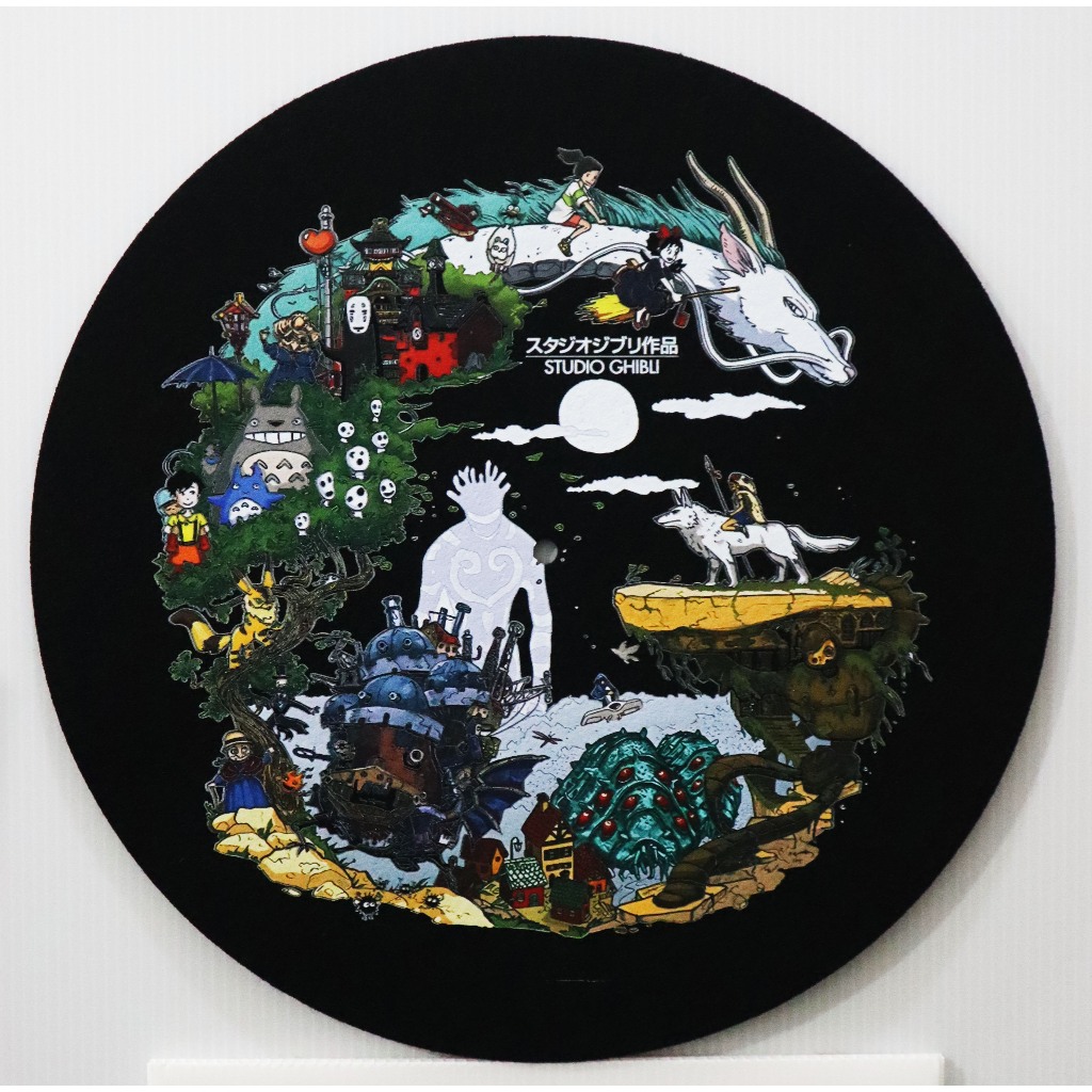 Turntable Slipmat Studio Ghibli All Movies Character [Custom] สําหรับแผ่นเสียง 12 นิ้ว