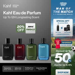 [CHAMP DEALS] Kahf Eau de Parfum 100 ml Long-Lasting Fragrance - Wangi Tahan Lama -Luxury Scent  香水