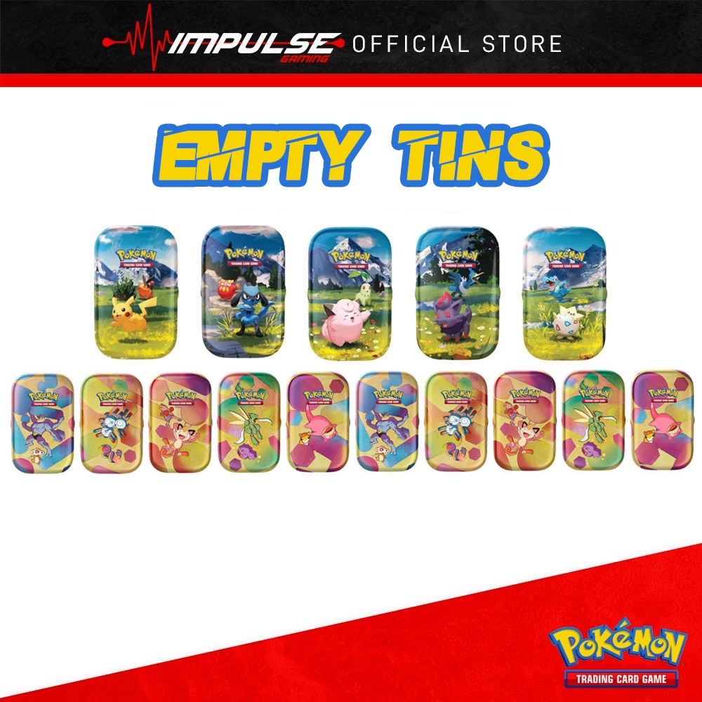 Pokemon TCG ENG Empty Mini Tins - ME2.5 Ascended Heroes / SV3.5 Pokemon 151