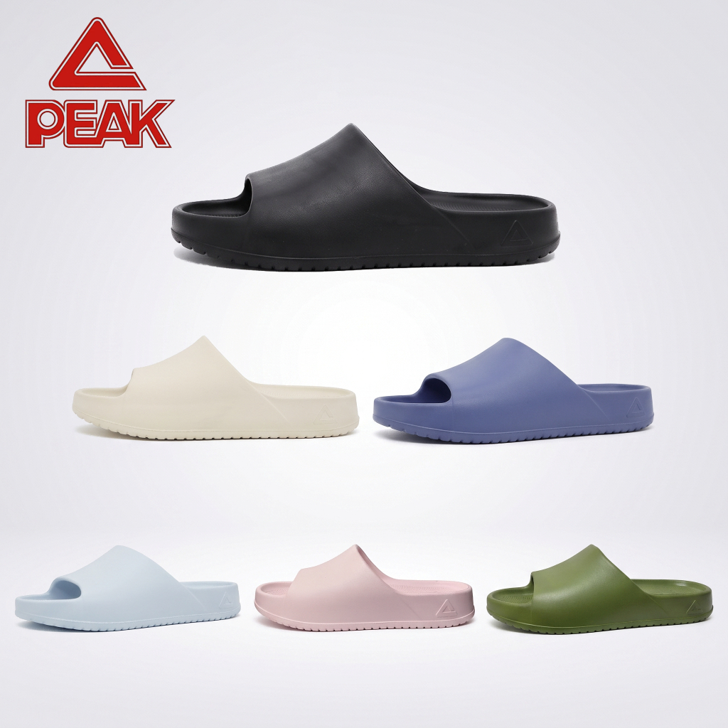 PEAK TAICHI รองเท้าแตะผู้ชาย RLLOW2401L สีดําล้วน