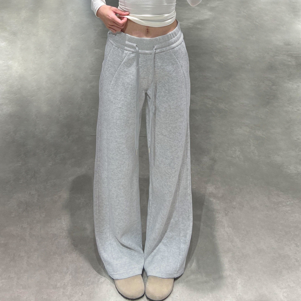 Seluar Baggy Perempuan แฟชั่นอเนกประสงค์ Simple Versi Kurus Slack Pants สําหรับผู้หญิง