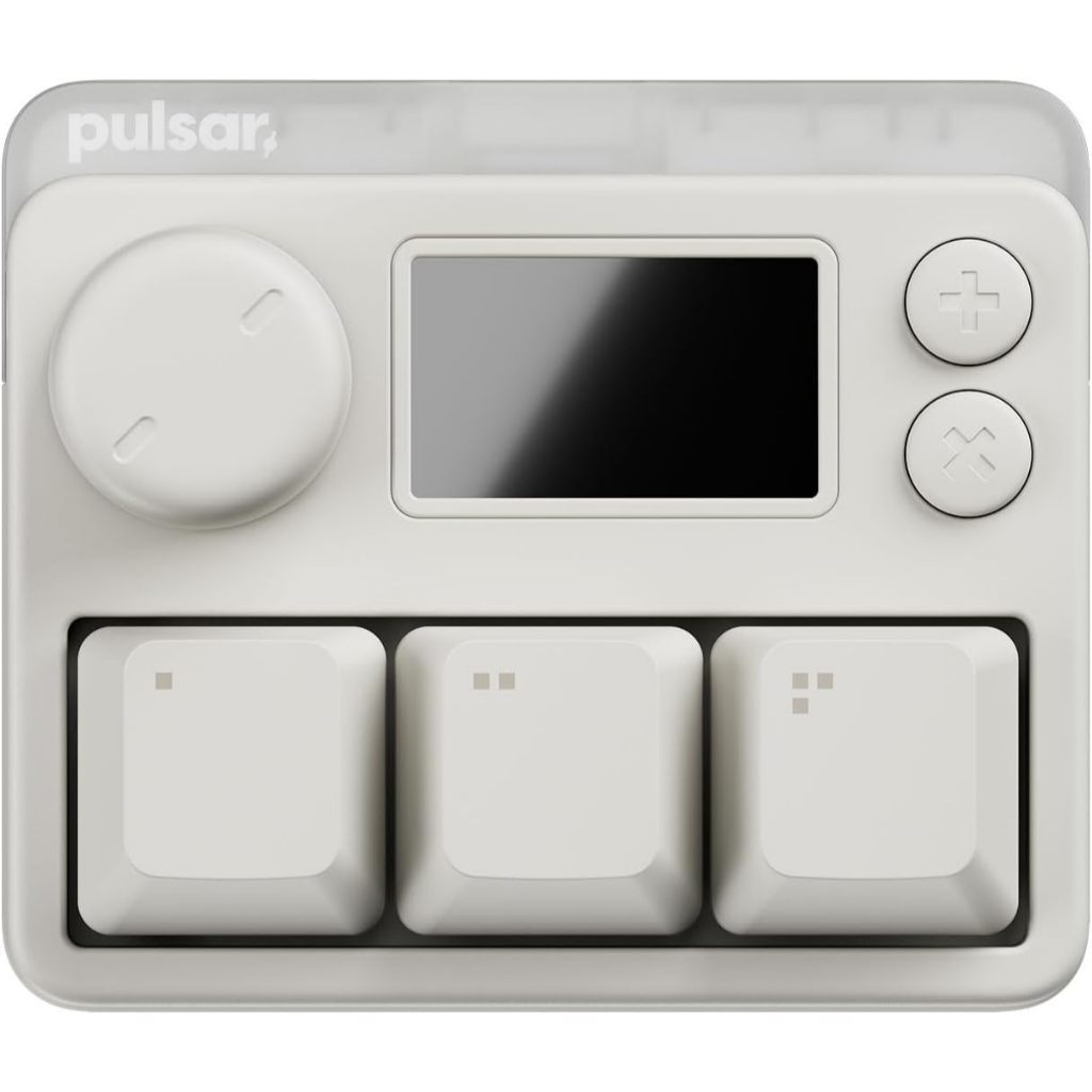 Pulsar Gaming Gears LAB XPAD MINI 3-Key Gaming Keypad, อัตราสํารวจ 8K, 0.1ms Latency ต่ํา, จอแสดงผล 
