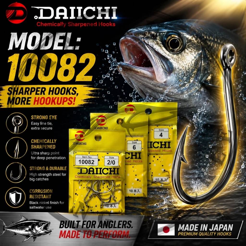 DAIICHI 10082 ตะขอสแตนเลส /