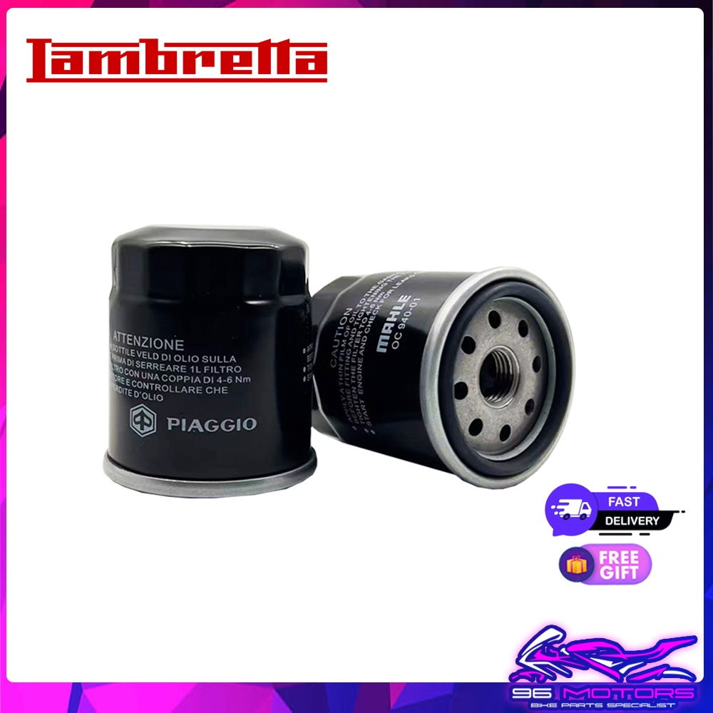 LAMBRETTA กรองน้ํามันเครื่อง By MAHLE For X250 / X300GT / G350