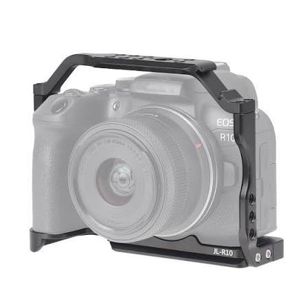 กล้องสําหรับ Canon EOS R10 วิดีโอขนาดเล็ก Rig Mirrorless พร้อม Cold Shoe Mount 1/4 " & 3/8 นิ้ว Arri