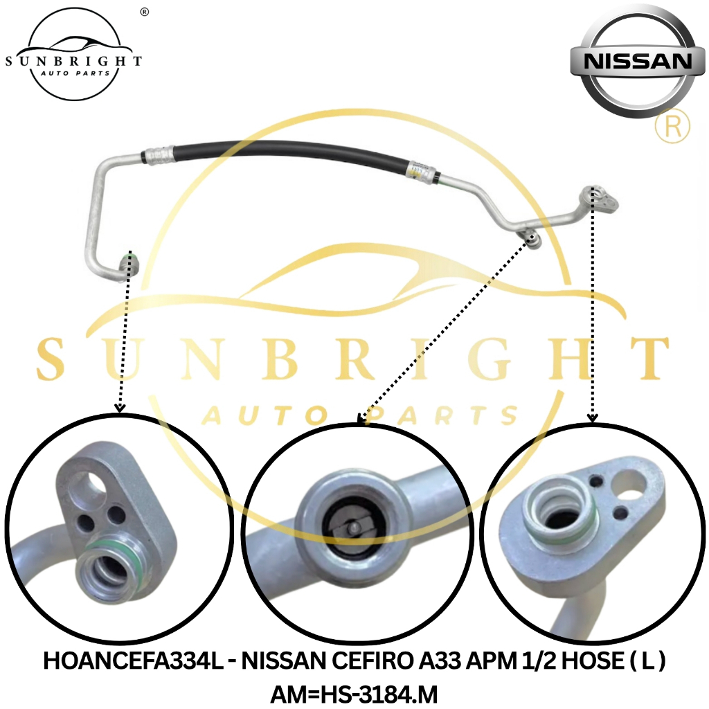 NISSAN CEFIRO A33 APM 1/2 HOSE ( L ) AM=HS-3184.ม