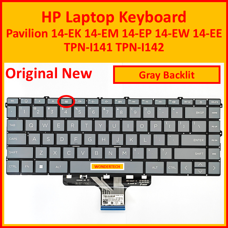 HP Pavilion 14-EK 14-EM 14-EP 14-EW 14-EE แป้นพิมพ์แล็ปท็อป TPN-I141 TPN-I142