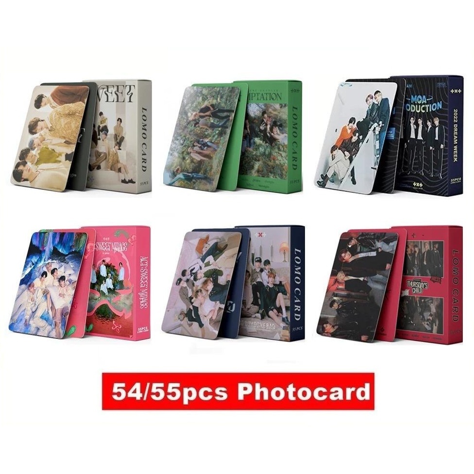 TXT Lomo Card 55 ชิ้น Photocard Photocard อัลบั้ม