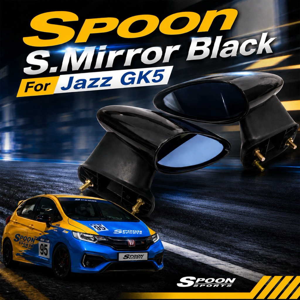 Jazz GK5 Spoon Side Mirror For Jazz GK5 Black Set