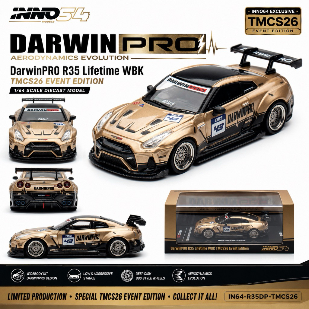 INNO64 EXCLUSIVE TMCS26 1/64 IN64-R35DP-TMCS26 DARWIN PRO R35