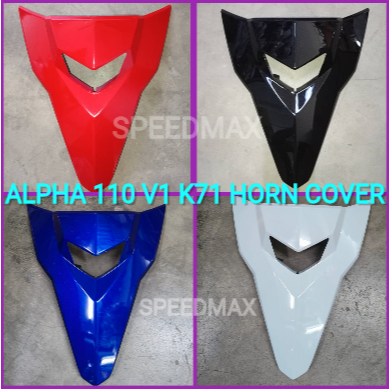 ALPHA 110 V1 K71 ฝาครอบแตร HONDA WAVE ALPHA V1 110 ฝาครอบแตรสีดํา / แดง / น้ําเงิน VBM