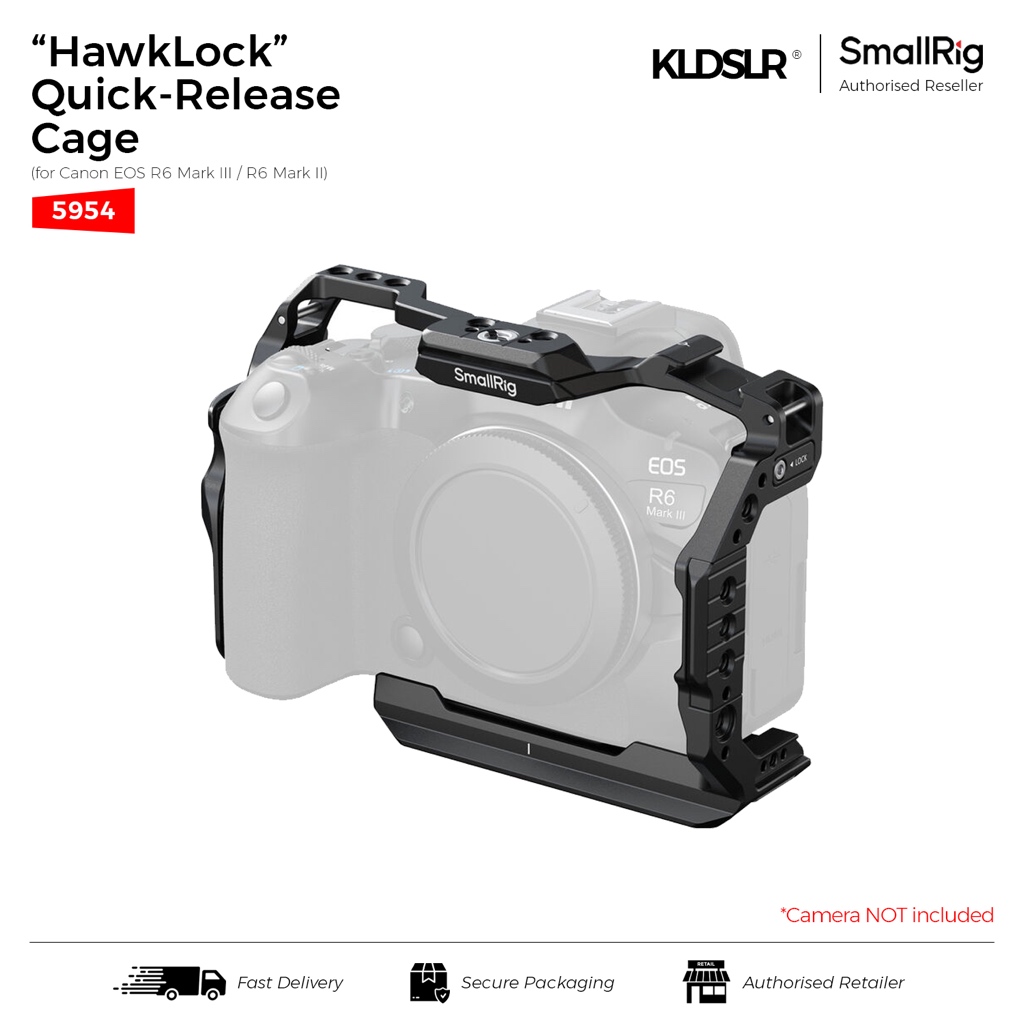 SmallRig "HawkLock" Full Camera Cage สําหรับ Canon EOS R6 Mark III / R6 Mark II (5954)