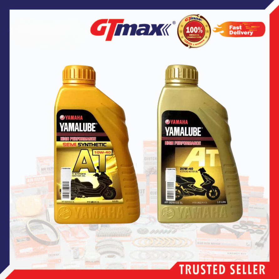 YAMALUBE AT 20W-40 AT SEMI 10W-40 น้ํามันเครื่องมอเตอร์ไซค์ YAMALUBE DIJAMIN