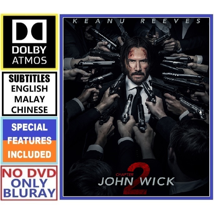 J263 John Wick: Chapter 2 (2017) Action Crime Thriller - Bluray