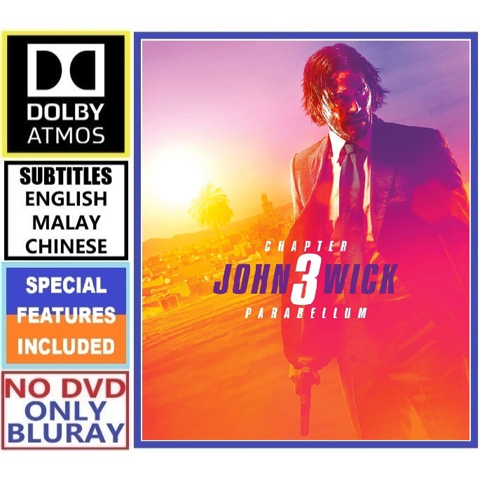 J288 John Wick Chapter 3 - Parabellum (2019) Action Crime Thriller - Bluray