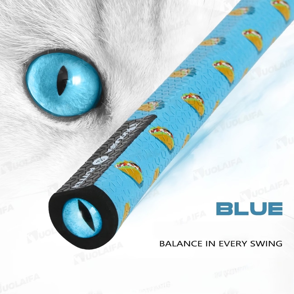 กริปพัตเตอร์กอล์ฟพร้อม Blue Cat-Eye - ยางใน EVA กันลื่นสําหรับ Odyssey, TaylorMade, Evnroll, Bettina